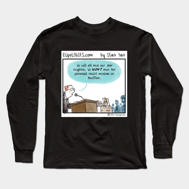 EUpoLOGIES: NextDoor Long Sleeve T-Shirt by zombicatures